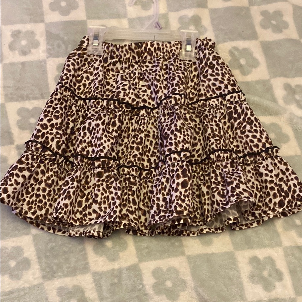 Kids skirt leopard || FYI THIS IS A KIDS SKIRT ||